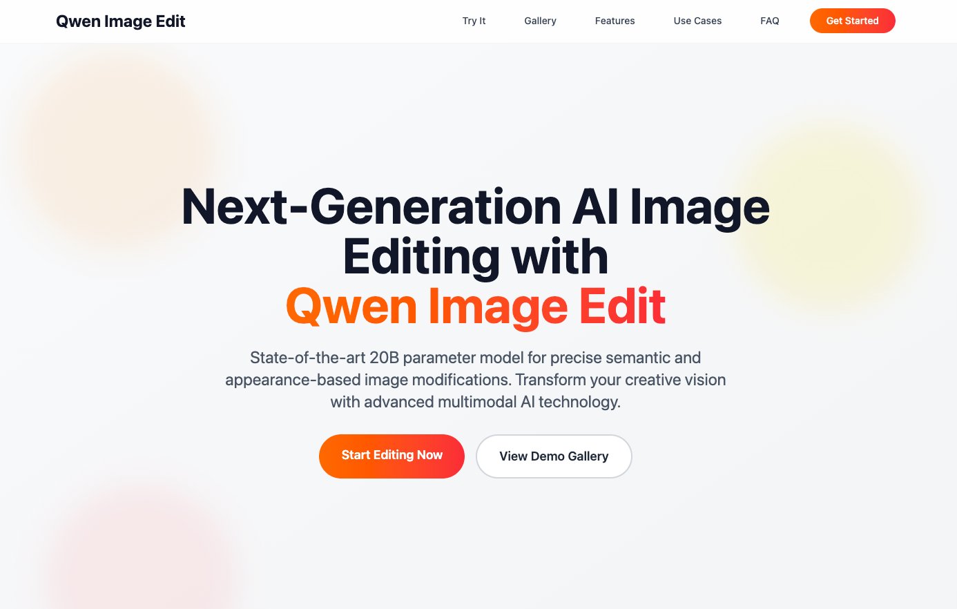Qwen Image Edit