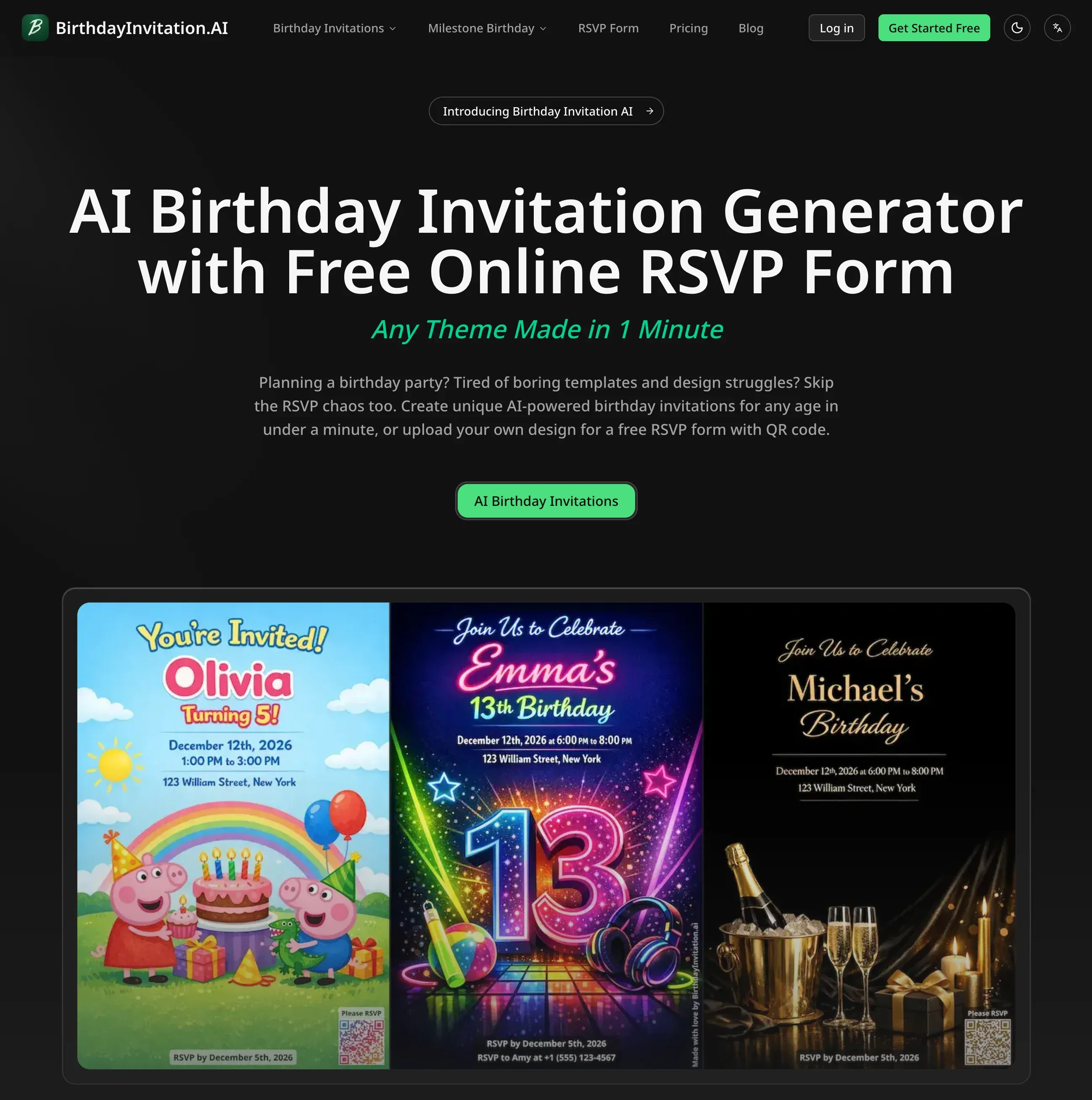 Birthday Invitation AI