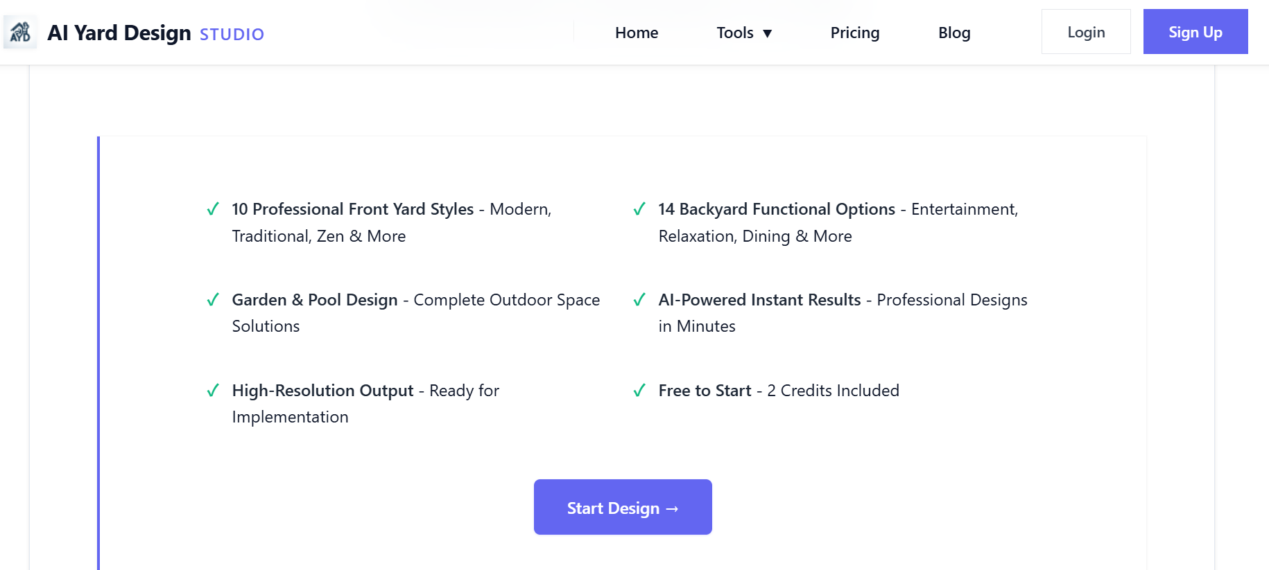 AI Yard Design Studio