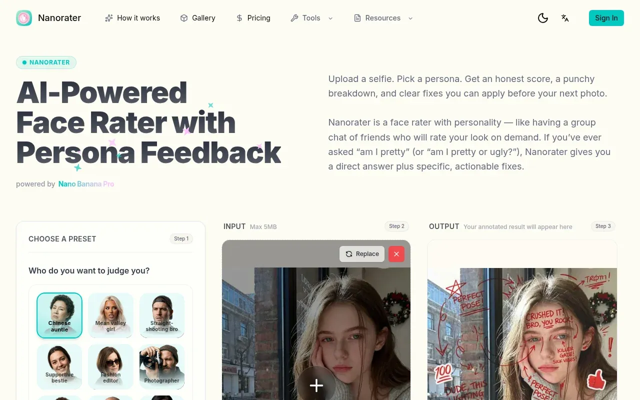 Nanorater - AI Rater