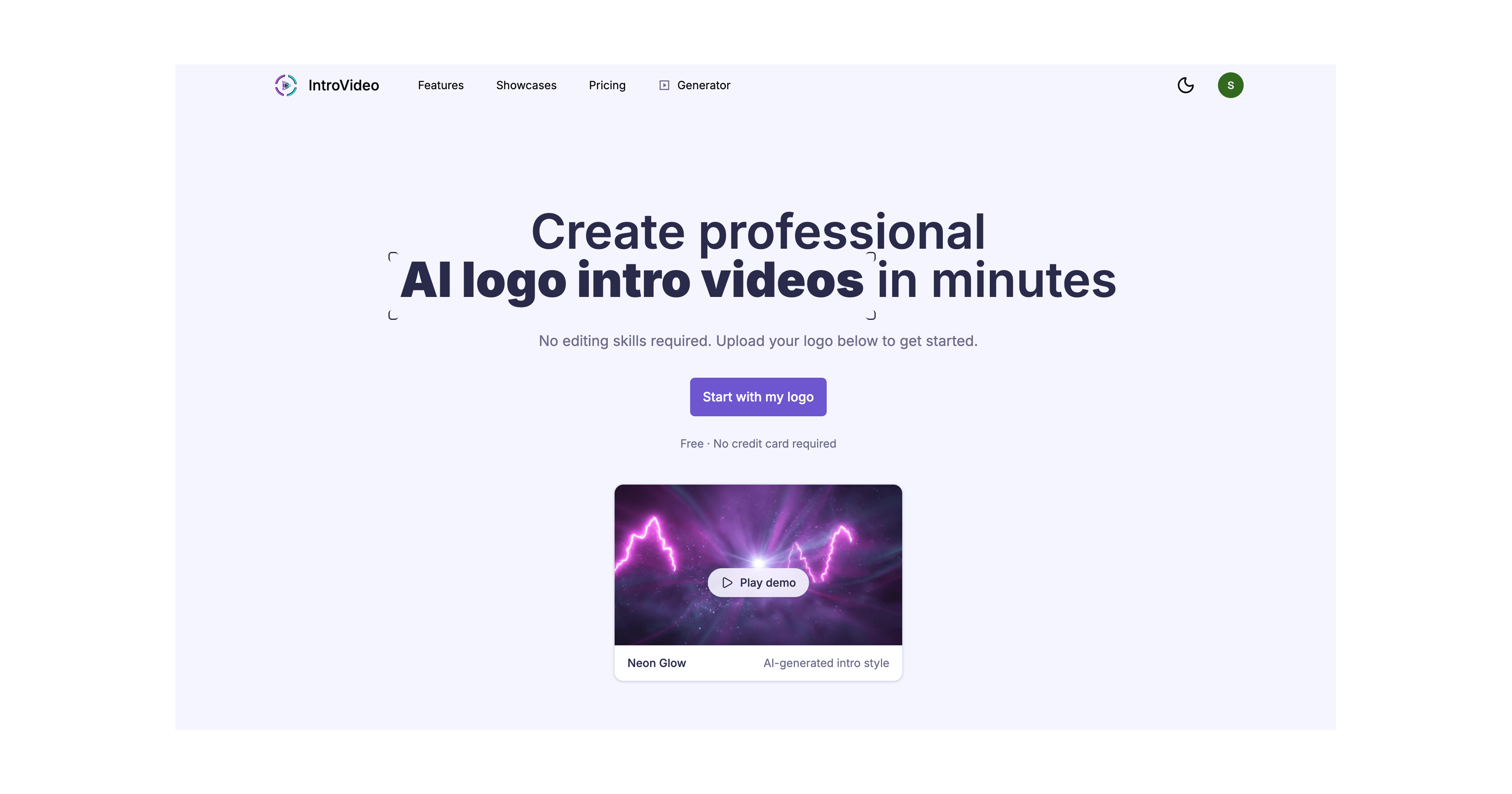 IntroVideo - AI Logo Intro Video Generator